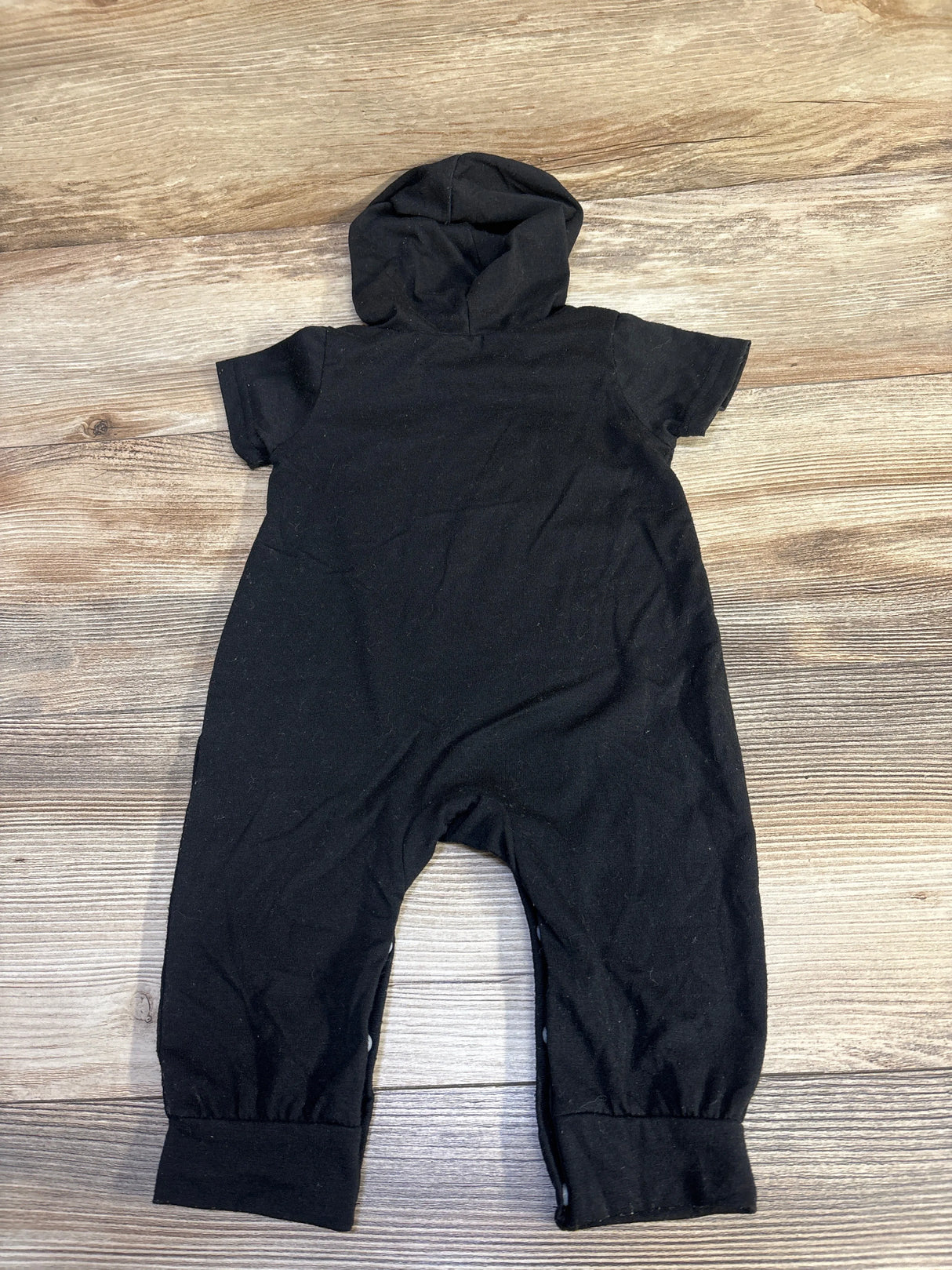 Mama's Boy Hooded Coverall Black sz 3-6m