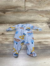 Just One You Construction Print Blanket Sleeper Grey sz Newborn