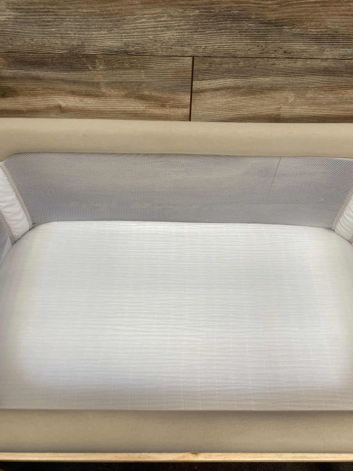 Baby Delight Heirloom Willow Wood Bassinet in Organic Oat