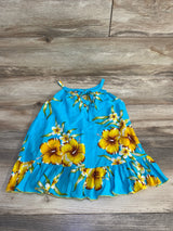 Floral Dress Blue sz 2T