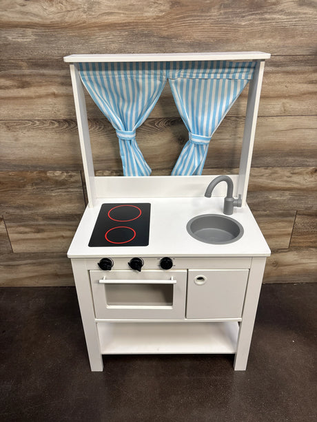 SPISIG Play Kitchen with Curtains - Me n Mommy To Be