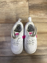 Nike Court Borough Low Recraft TD 'White Laser Fuchsia' Sneakers 8c