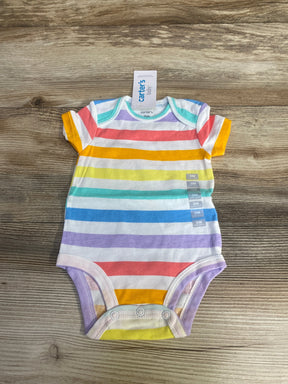 NEW Carter`s Striped Bodysuit White sz 3m - Me n Mommy To Be