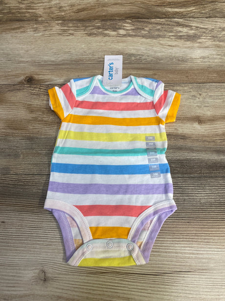 NEW Carter`s Striped Bodysuit White sz 3m - Me n Mommy To Be