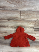 Little Lass Baby Quilted Faux Fur Lined Jacket Rust sz 3-6m