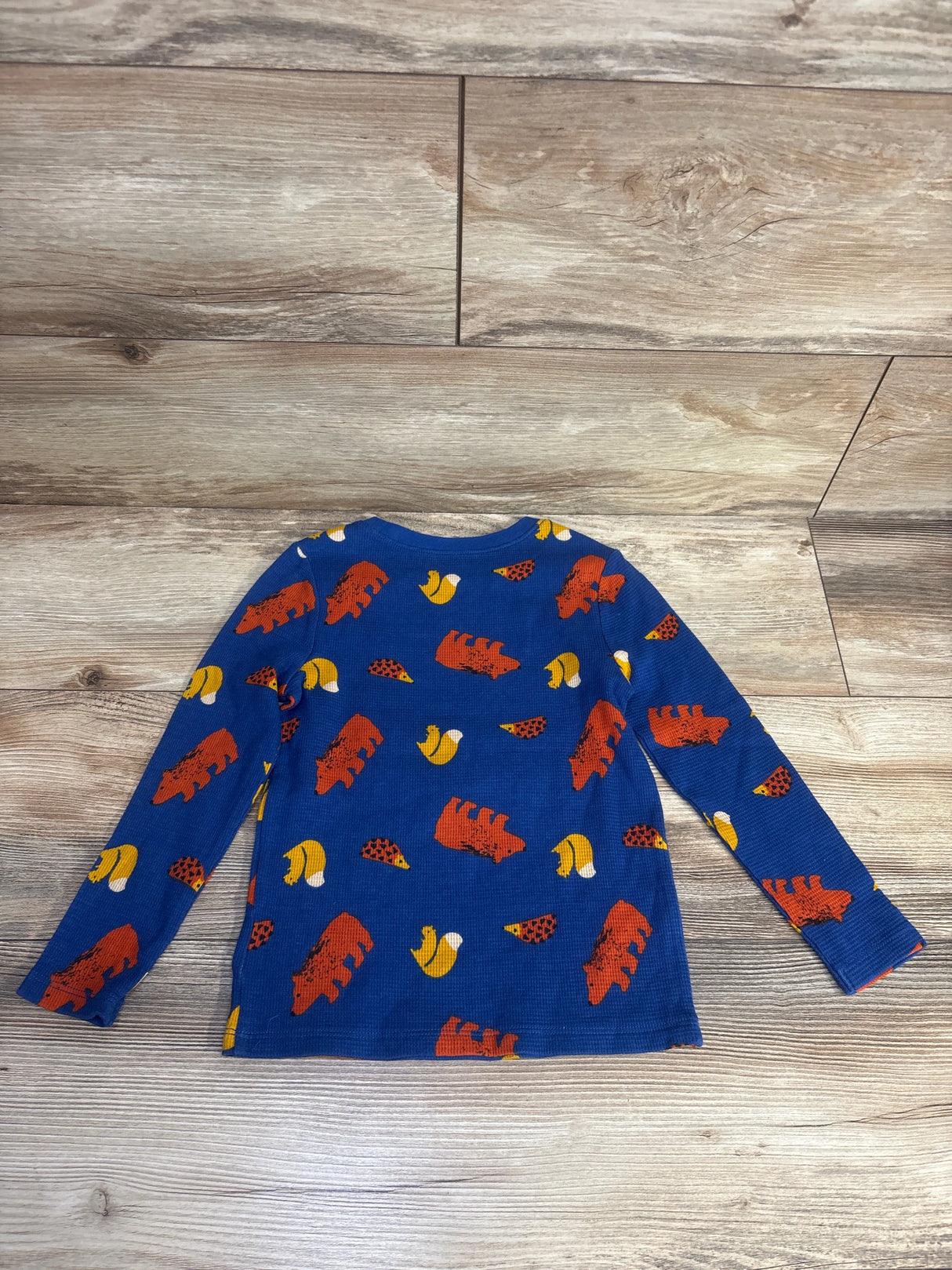 Old Navy Thermal Animal Print Shirt Blue sz 5T