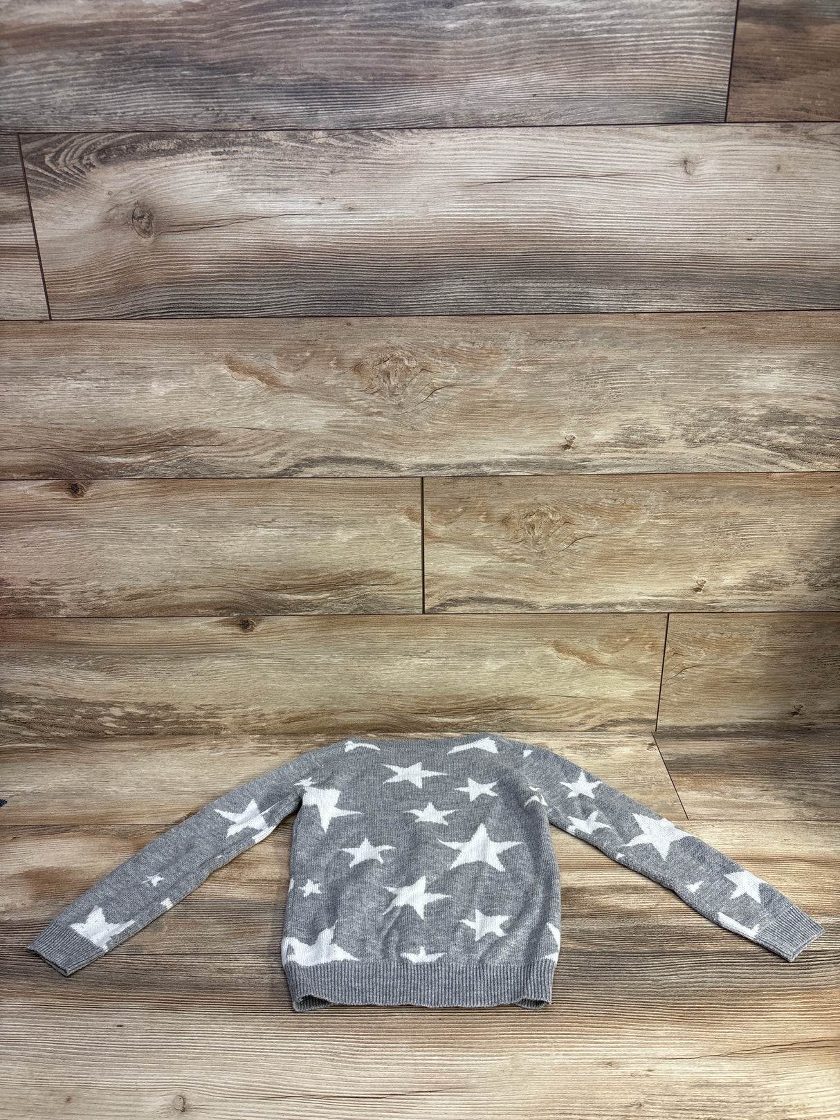 Bailey's Blossoms Knit Sweater Grey Stars sz 5T