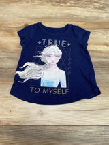 Disney Frozen II True To Myself Shirt Navy sz 3T