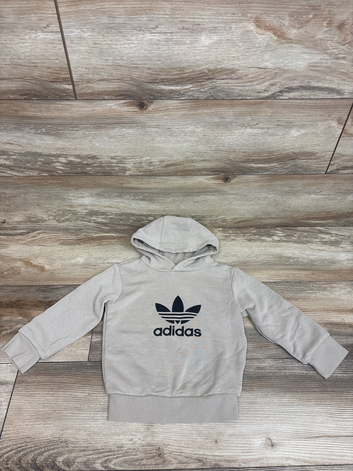 Adidas Pullover Hooded Sweatshirt Beige sz 2T