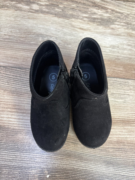 Cat & Jack Star Opal Zipper Ankle Boots Black sz 5c - Me n Mommy To Be