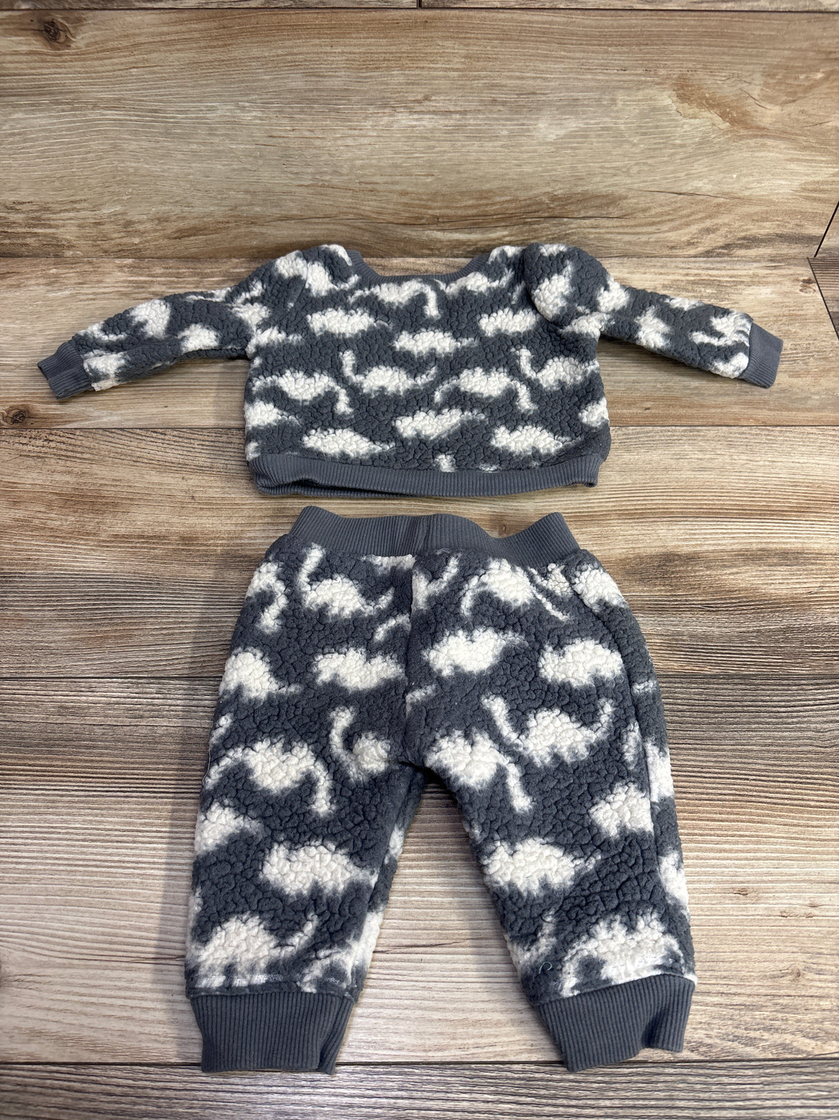 Cat & Jack 2pc Sherpa Sweatshirt Set Grey sz 0-3m