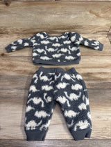 Cat & Jack 2pc Sherpa Sweatshirt Set Grey sz 0-3m