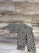 Cat & Jack 2pc Waffle Knit Leopard Shirt & Pants Set Tan sz 3-6m