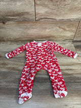 Burt's Bees Baby Valentines Heart Print Sleeper Red sz Newborn