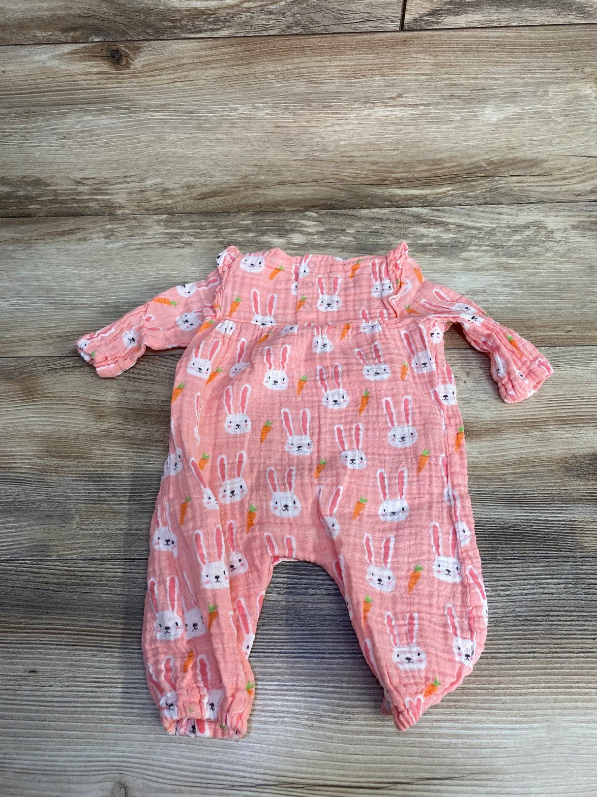 Angel Dear Bunny Print Jumpsuit Pink sz 0-3m