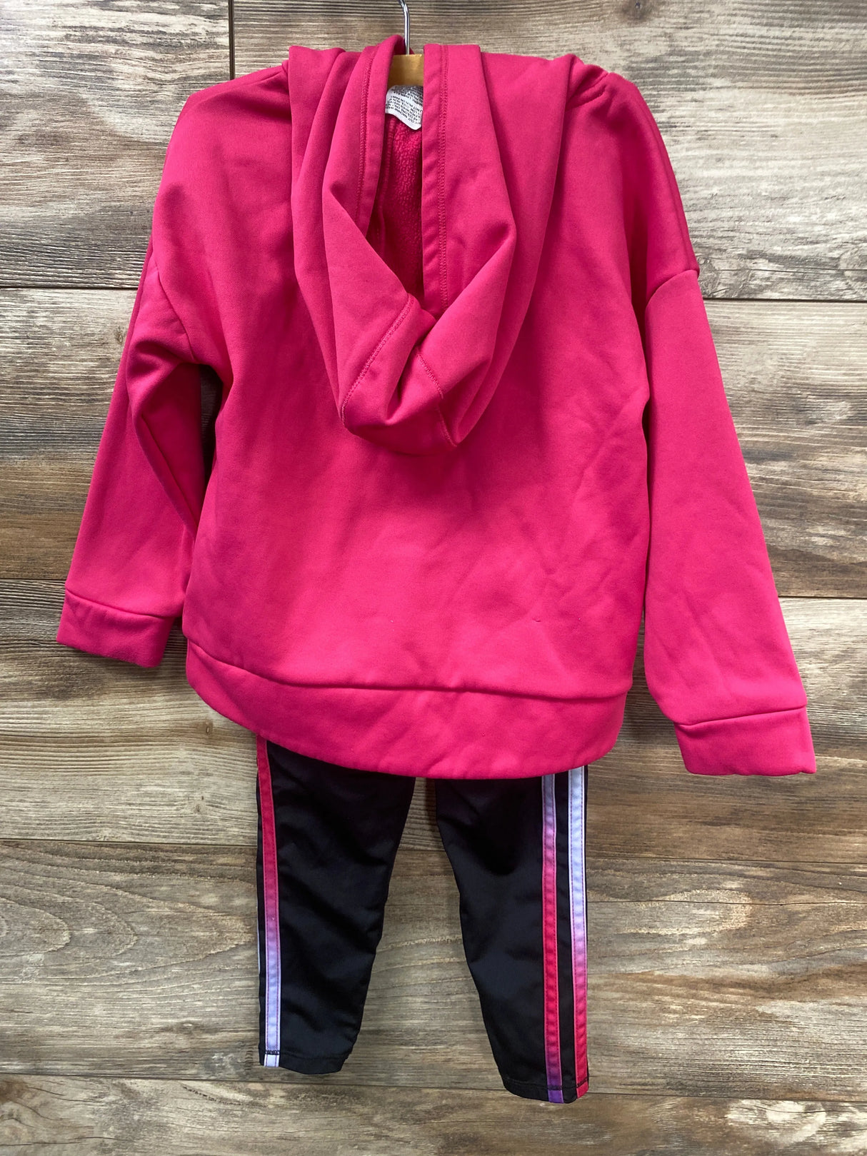 Adidas 2pc Logo Hoodie & Leggings Pink sz 3T