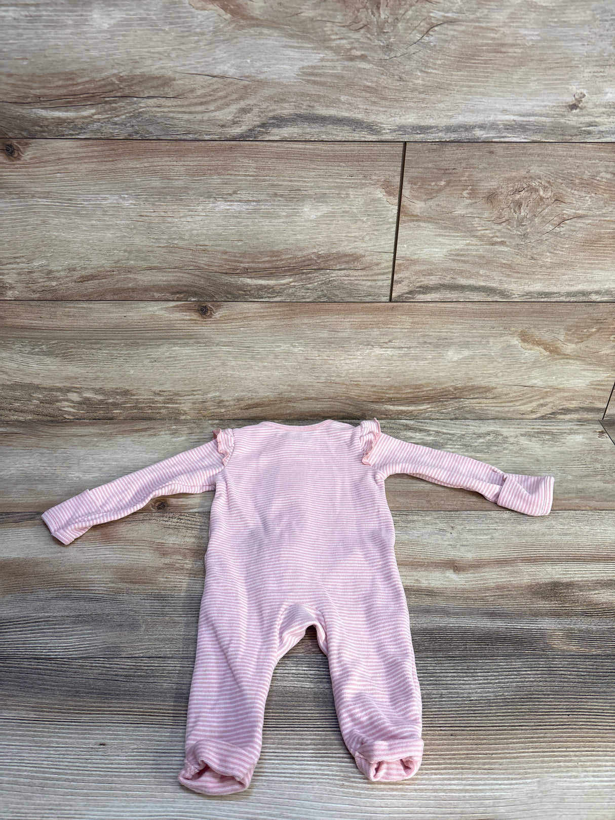 Child Of Mine Striped Footless Sleeper Pink sz 0-3m