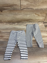 Cloud Island 2pk Pull On Pants Grey sz 0-3m