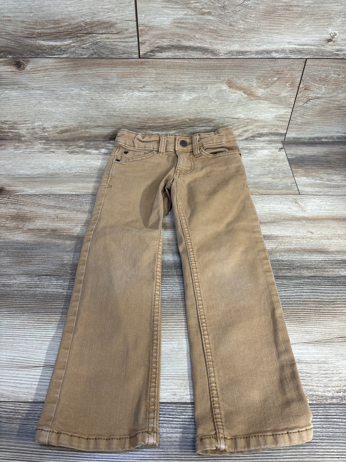 Cat & Jack Denim Straight Jeans Tan sz 4T