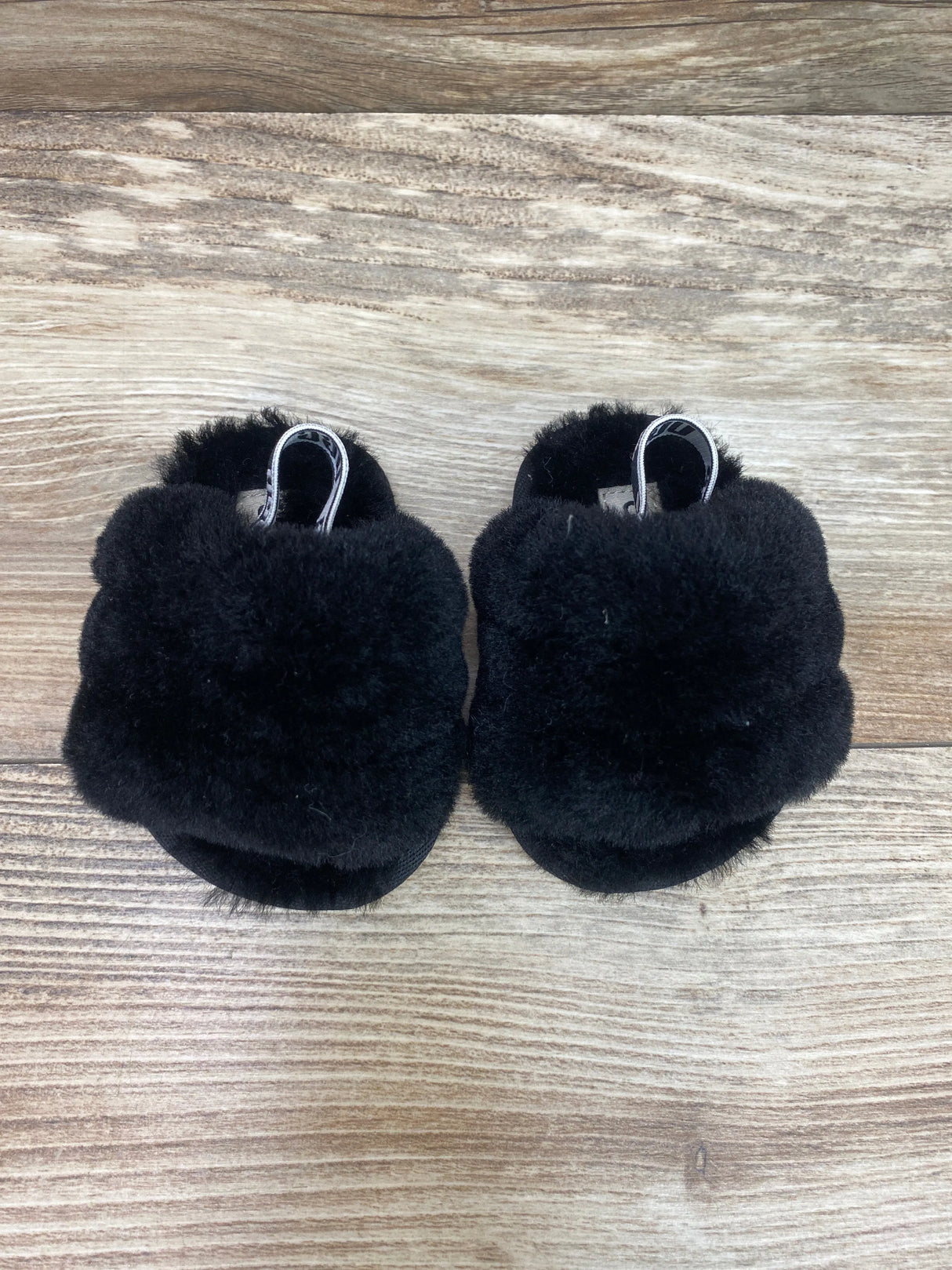 UGG Fluff Yeah Slides Black sz 2c/3c