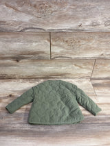 Old Navy Quilted Snap-Front Jacket Green sz 12-18m