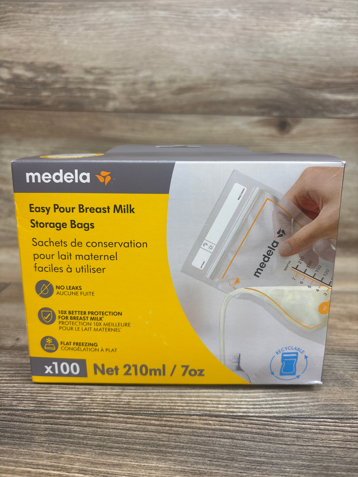 NEW Medela Easy Pour Breast Milk Storage Bags 100ct. 7oz