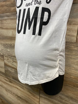 Beauty & The Bump Maternity Shirt White sz Small