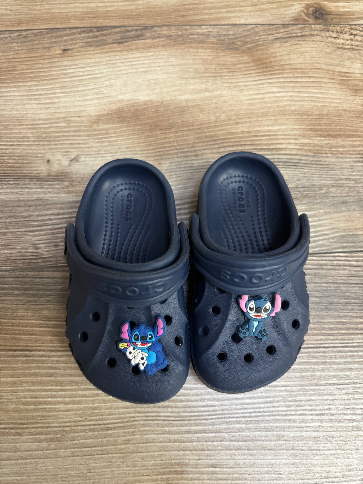 Crocs Baya Clogs w/ Jibbitz Navy sz 5c
