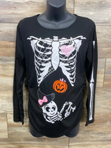 For G & PL Ruched Skeleton Maternity Shirt Black sz Medium