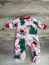 Carter's Christmas Blanket Sleeper Pink sz 3m