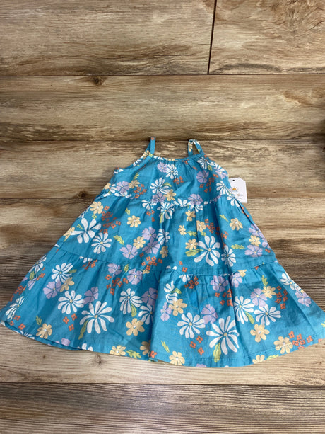 NEW Little Co. Tiered Floral Dress Blue sz 2T - Me n Mommy To Be