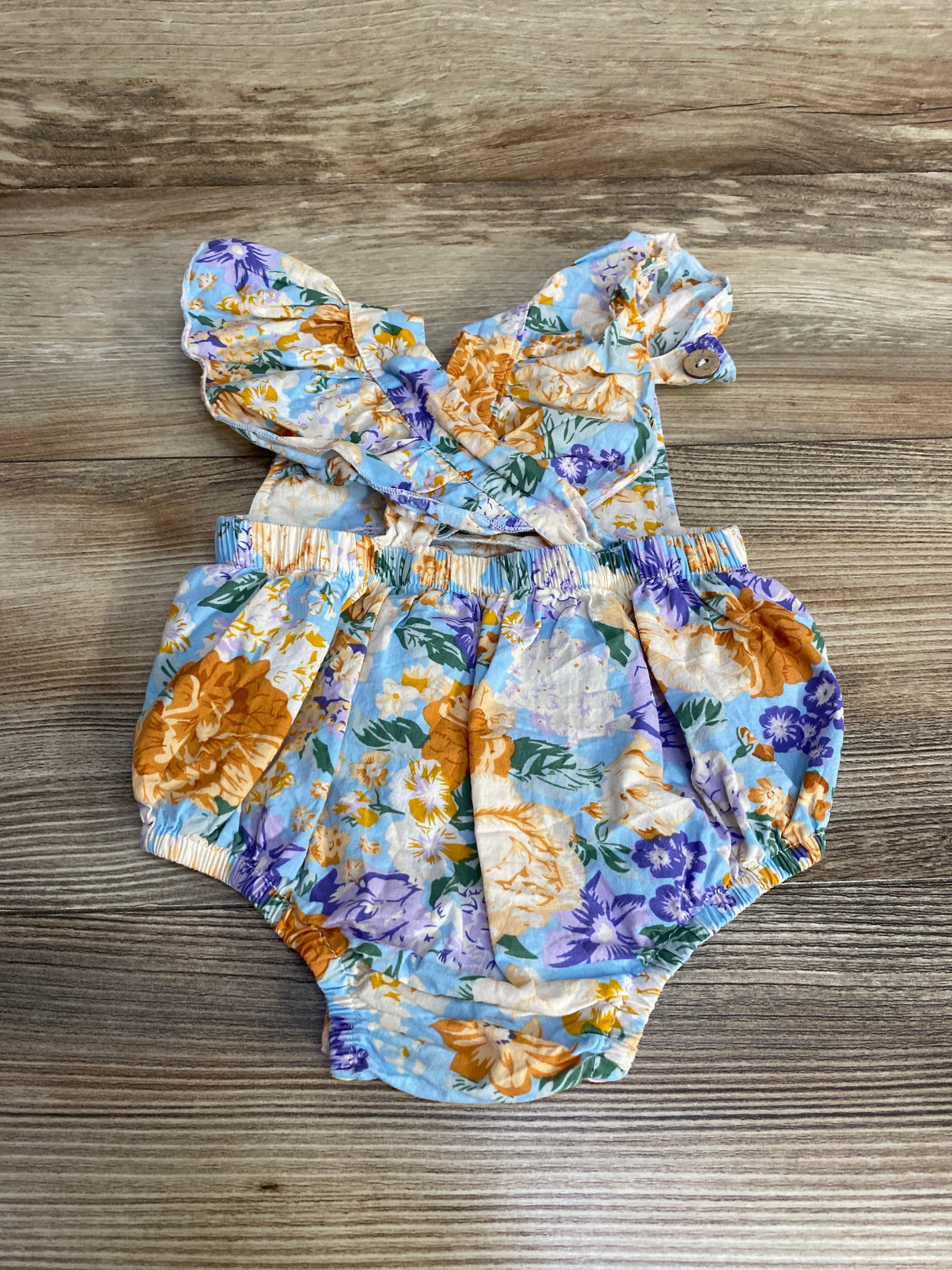 Floral Romper Blue sz 3m