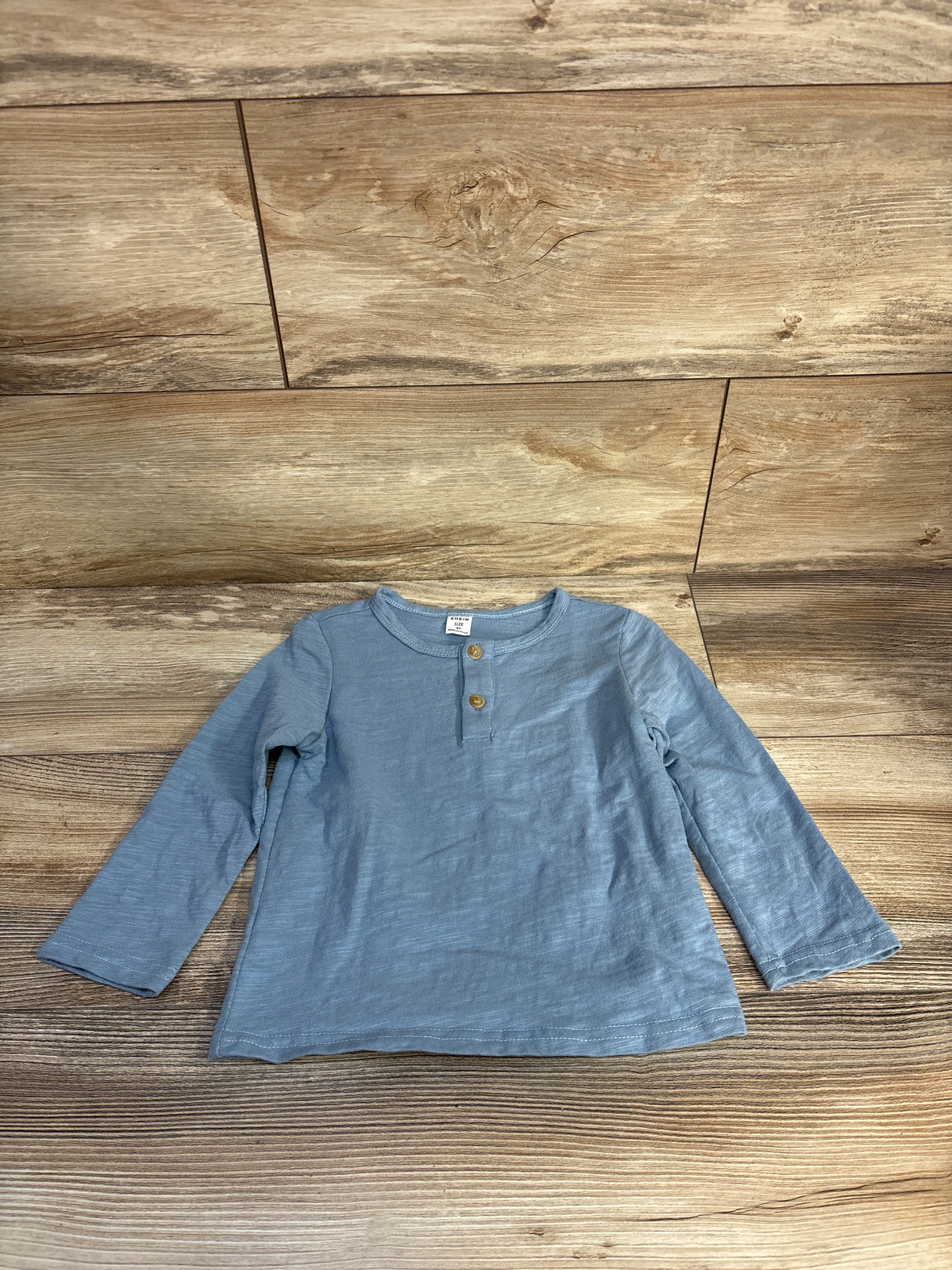 Shein Henley Shirt Blue sz 3T