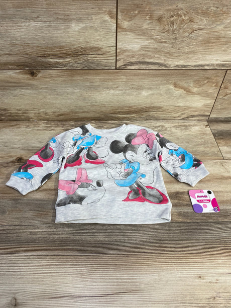 NEW Disney Junior Minnie Mouse Sweatshirt Grey sz 12m - Me n Mommy To Be