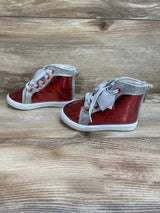 Ground Up Baby Sequin High Tops Red Sz 6c