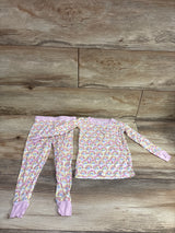 Little Sleepies 2pc Bamboo Pajama Set White sz 18-24m
