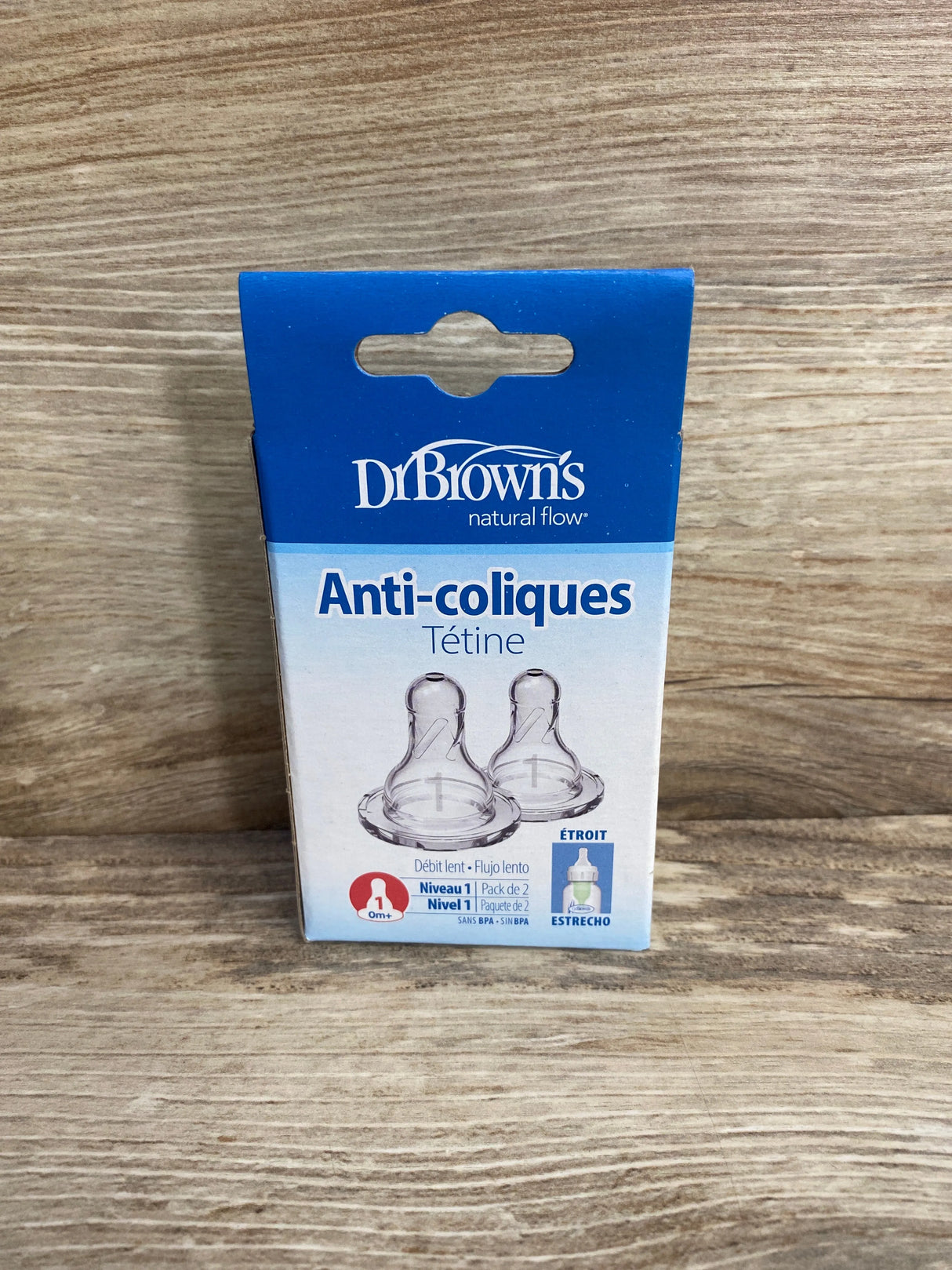 NEW Dr. Brown's Level 1 Anti-Colic 2pk Nipple 0m+ - Me n Mommy To Be