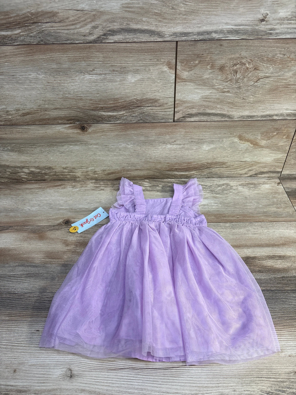 NEW Cat & Jack Lace Tulle Embroidered Dress Lilac sz 2T