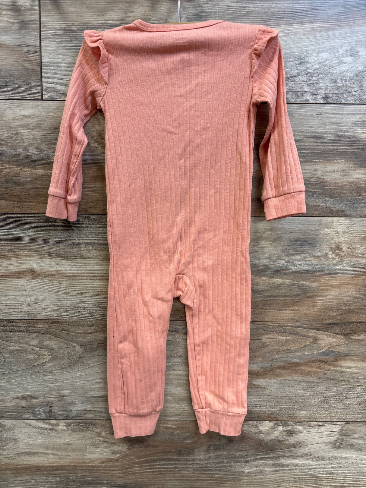Carter's Ribbed Footless Sleeper Peach sz 24m
