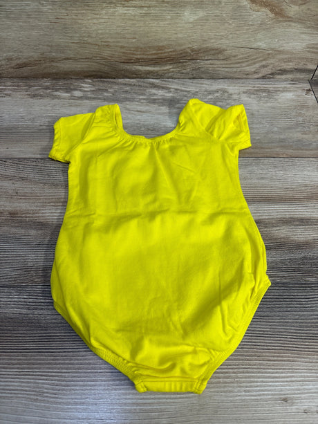 Short Sleeve Leotard Yellow sz 4T - Me n Mommy To Be