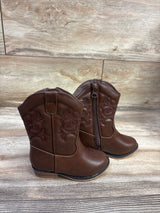 NEW Cat & Jack Memphis Western Boots Brown sz 7c