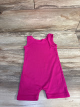Shein Ribbed Tank Romper Pink sz 9-12m