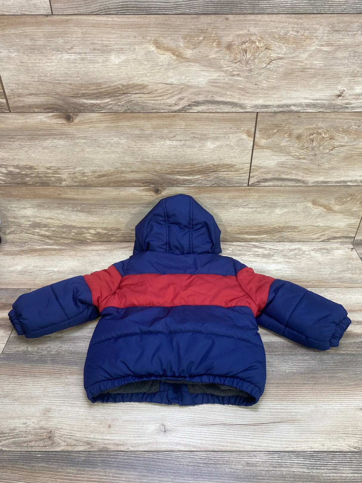 Oshkosh Fleece Lined Puffer Jacket Navy sz 24m