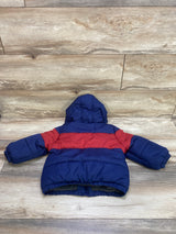 Oshkosh Fleece Lined Puffer Jacket Navy sz 24m