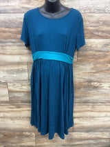 Smallshow Maternity Flowy Dress Blue sz Large