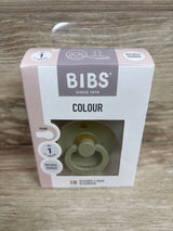 NEW Bibs Natural Rubber Size 1 Round Pacifier Green 0m+