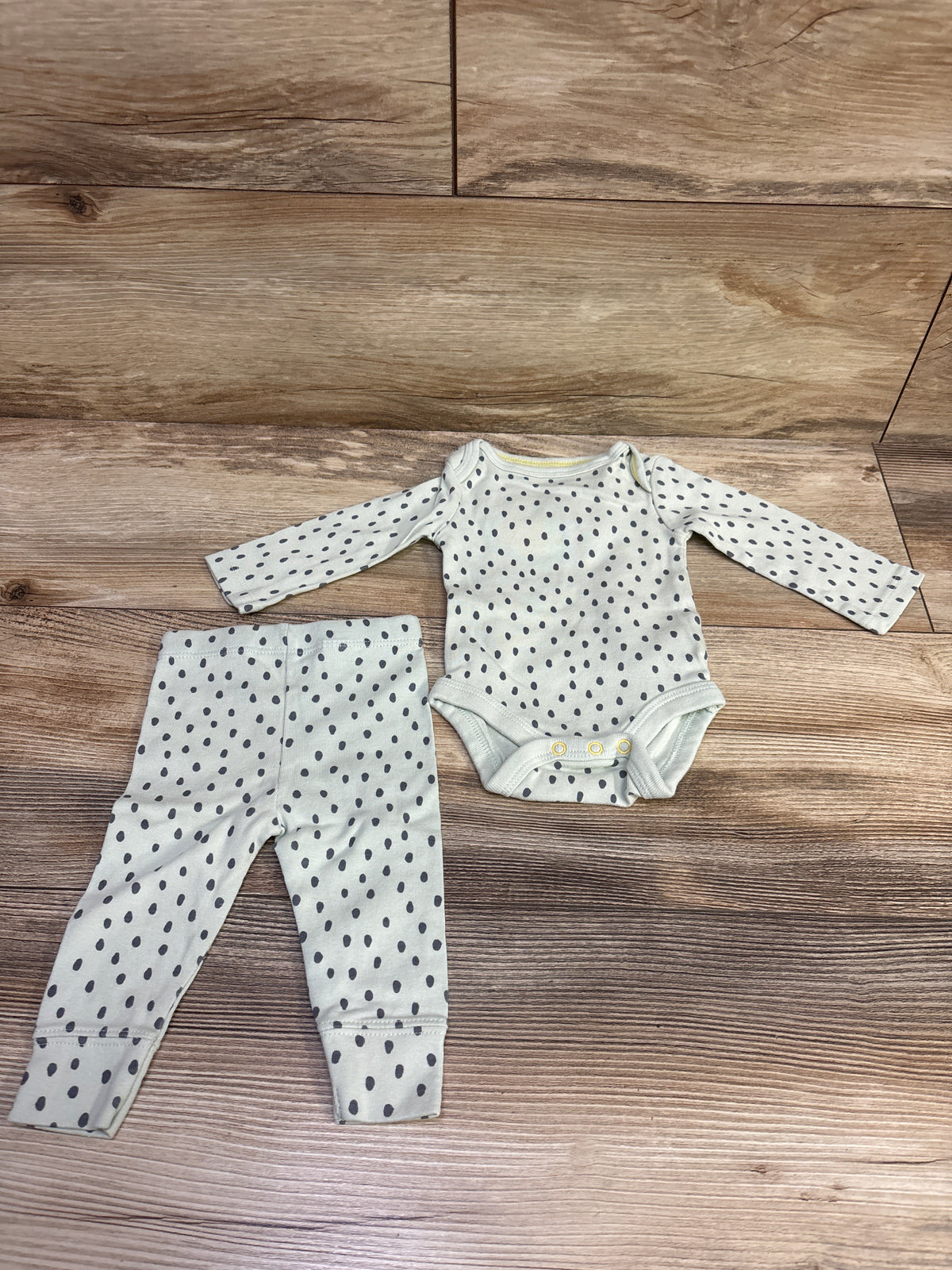 Cloud Island 2pc Bodysuit & Pants Set Green sz Newborn