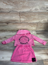 Limited Edition Barbie 2pc Hoodie & Skirt Set Pink sz 2T