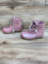 Sperry Saltwater Duck Boots Pink Sz 6c