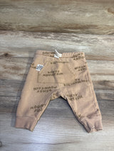 Zara Kenay Mountain Drawstring Joggers Tan sz 3-6m